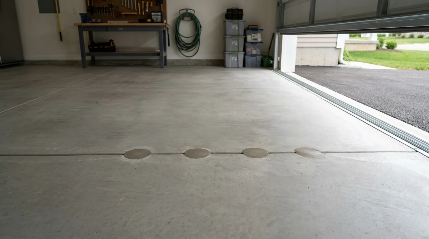 The finished result of professional concrete leveling: the completed work looking clean, correct — Lexington, KY