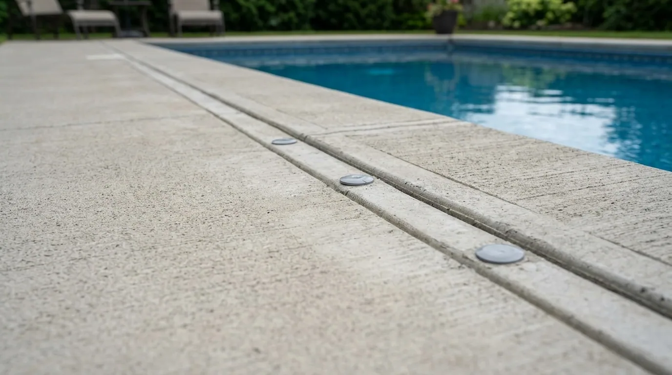 The finished result of professional concrete leveling: the completed work looking clean, correct — Lexington, KY